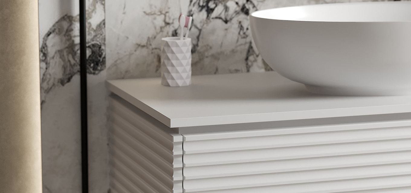 Столешницы Монблан из Solid Surface — современный стандарт комфорта для ванной комнаты